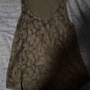 Elegant Black Lace Tank Top